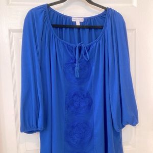 XL Blue Rebecca Malone Blouse